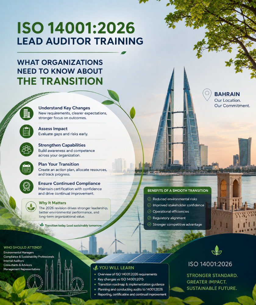 ISO 14001 Lead Auditor Training ISO 14001 Lead Auditor Training