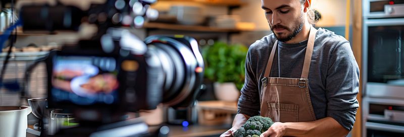 Food producer inspecting fresh produce in a commercial kitchen — internal auditing of a Food Safety Management System under FSSC 22000 Version 7