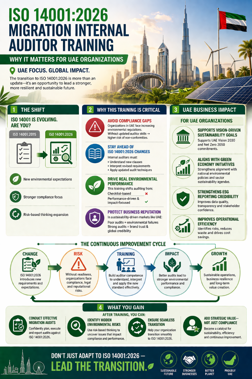 ISO 14001:2026 Migration Internal Auditor Training ￼